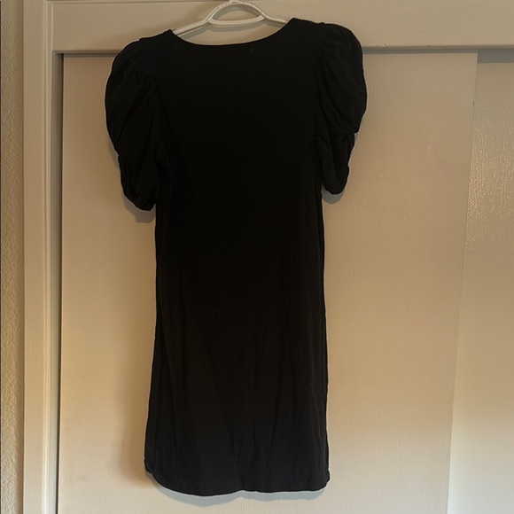 Z Supply Black Casual Puff Sleeve Mini Dress - Picture 5 of 5